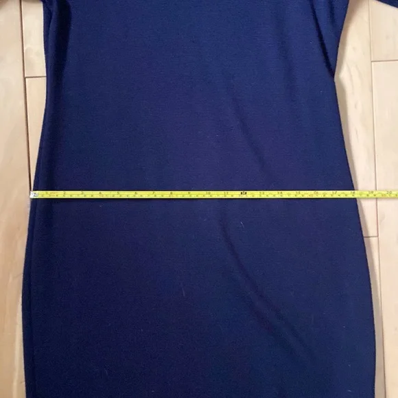 Navy Merino Wool Dress - Picture 7 of 9